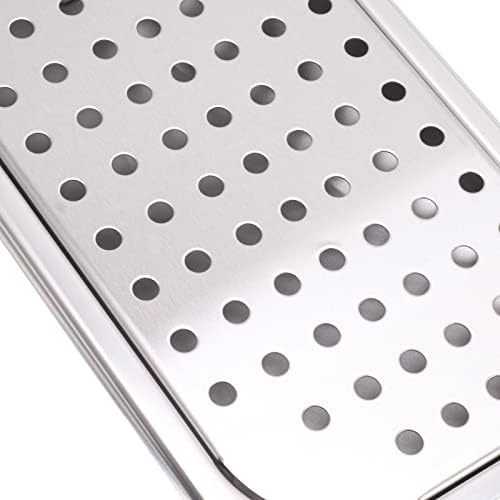Haofy Pitcher Rinser, Glass Sink Rinser 304 Stainless Steel Multi Angle Flushing High Pressure Washing Water Saving Easy to Install with Drip Tray for Coffee Shop (Stainless Steel Color B)