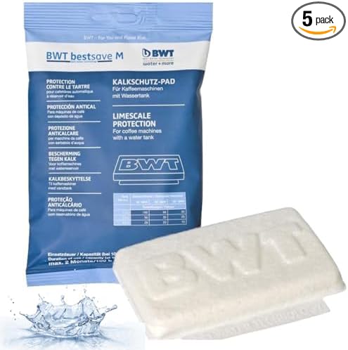 BWT Bestsave M Limescale Protection Pad For Coffee Machine And Espresso Machine - Capacity Upto 2 Months or 100 liters - PACK OF 5