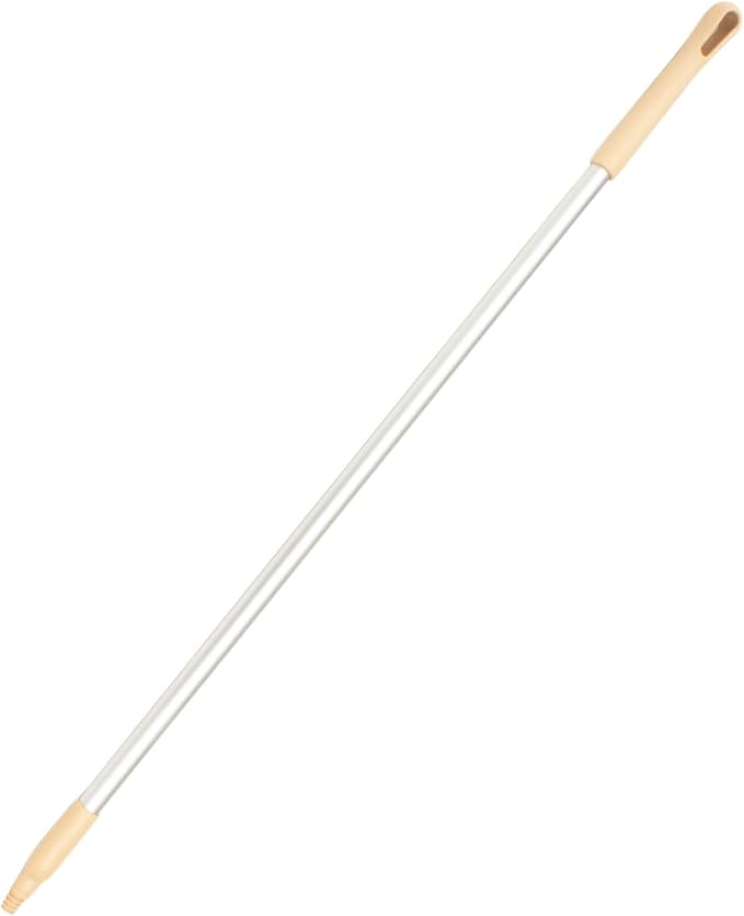 SPARTA Adjustable Aluminum Broomstick, 48” Mop and Broom Handle Replacement with Color-Coded System for Environments with Harsh Cleaning Agents, Aluminum, 48 Inches, Tan