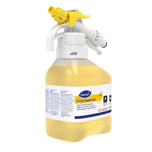 Diversey 93313117 SUMA Break-Up High Foaming Degreaser, Cleans Floors, Walls & Food Contact Surfaces, Concentrate, Ready-to-Dispense RTD Spray, 1.5-Liter (Pack of 2)
