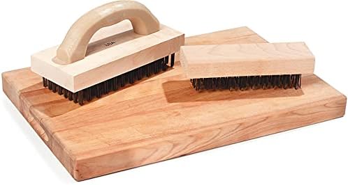Carlisle FoodService Products 4067600 Ergonomic Steel Butcher Block Scratch Brush, 9-3/8” 1EA (Pack of 12)