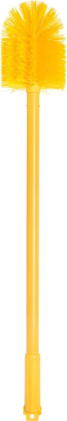 SPARTA Industrial Tank Brush Pipe Brush, Drain Brush with Handle for Commercial Kitchens, Polyester, 30 Inches, Yellow, (Pack of 6)