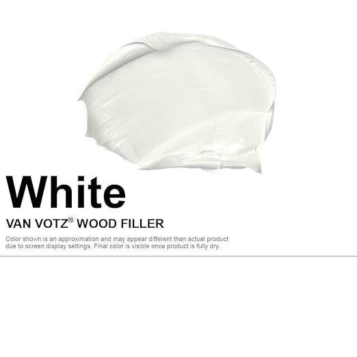Waterproof Wood Filler [1-Quart, White] - Exterior Grade Wood Repair in 18 Paintable and Stainable Colors. Strong Adhesion and Durability for Outdoor Wood in All Weather Conditions.