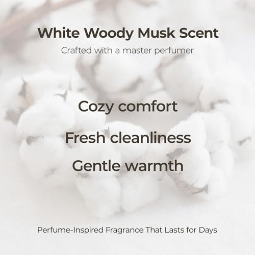 HYNN Bundle Set Fabric Softener and Laundry Detergent Pods - Plant-Based Formula, No Harsh Chemicals, White Woody Musk Scent