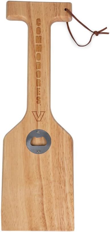 PICNIC TIME NCAA Unisex-Adult NCAA Hardwood BBQ Grill Scraper with Bottle Opener