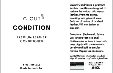 CLOUT Premium Leather Sneaker Care Kit - Shoe Cleaner and Conditioner for Shoes, Boots & Accessories - Safe for All Colored and White Leather