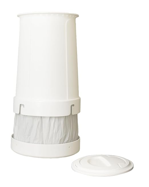 Toocan Trashcan - Ice White -13 Gallon Trash Can with Removable Base & Lid – Patented Design, 40% More Space, Uses Standard Bags, Easy to Clean for Home or Office