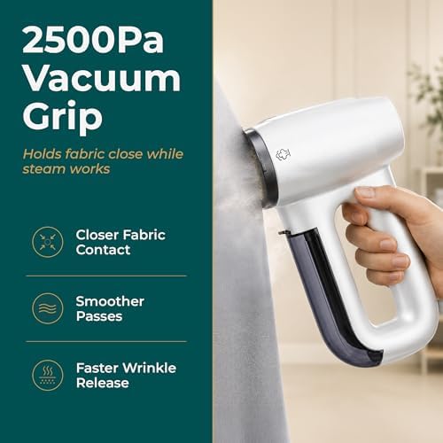 Bellairon Veloce Complete Professional Setup – Vacuum Garment Steamer + XL Water Tank + Upright Base
