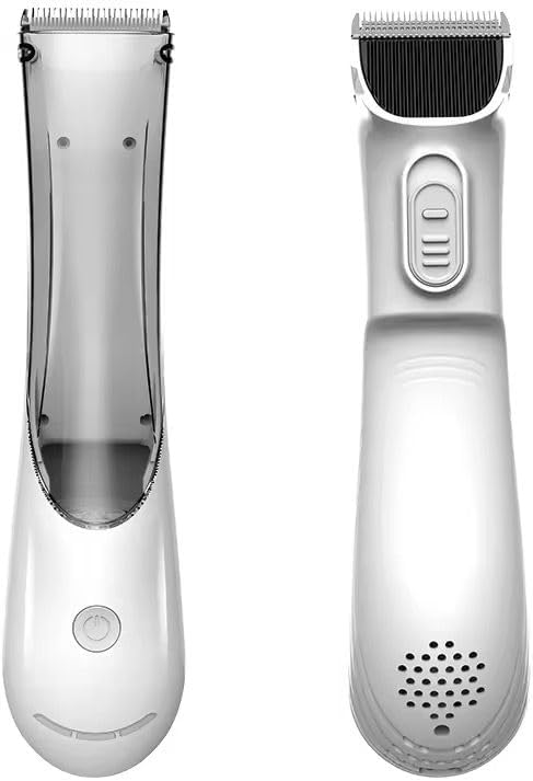 Omana 2-in-1 Portable Dog Grooming Vacuum Clipper Kit 3-Speed Low Noise Rechargeable Powerful Suction 99% Pet Cat Pet Hair Trimmer Shaver with Comb Shedding