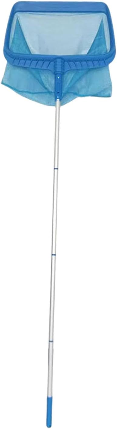 Fishing Net Swimming Pool Cleaning Netting Patio Fine Mesh Yard Pool Skimmer Net for Above Ground Inground Pool Pool Pond SPA, 117cm/977 (Color : Blue, Size : 184cm)