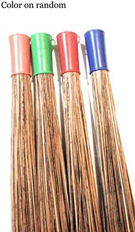 32 inch Multi-Surface Sturdy Outdoor Authentic Coconut Leaf Broom - Asian Heavy Duty - Traditional