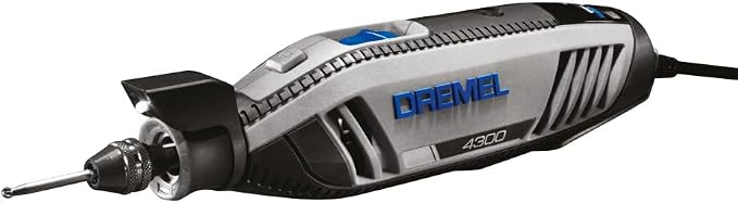 Dremel 4300-9/64 Rotary Tool Kit with Flex Shaft - 9 Attachments & 64 Accessories - Ideal for Engraving, Etching, Sanding, and Polishing