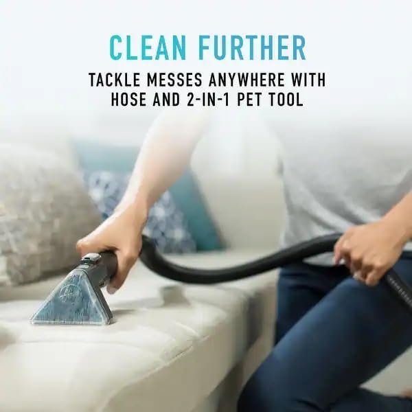 4" Multipurpose Upholstery Tool With Rubber Nubs Compatible with All Hoover Carpet and Upholstery Cleaners PowerScrub, Steam Vac, SpinScrub, Max Extract, SmartWash, PowerDash Advanced...
