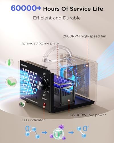 ONAMOR Bundle | Ozone Generator 70000mg and Digital Ozone Generator 180000mg - High Capacity Ozone Machine Odor Removal for Smoke, Car, Basement And Pet Room