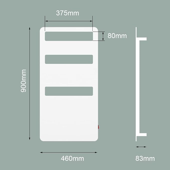 Heated Towel Rack for Bathroom, Towel Warmer Wall Mounted, Electric Towel Warmers for Bathroom, Bath Towel Heater, Towel Drying Rack- 35.4 x18 inch
