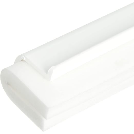 SPARTA 4156702 Plastic Double Foam Squeegee, Commercial Squeegee With Durable Contruction For Cleaning, Commercial, Residential, 18 Inches, White