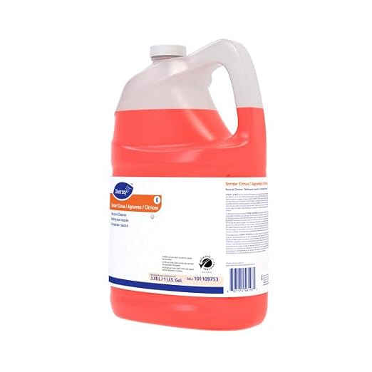 Diversey 101109753 Stride Citrus Neutral Cleaner, Commercial Floor Cleaner, Citrus Scent, Concentrate, 1-Gallon