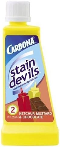 Carbona Ketchup, Mustard & Chocolate Laundry Stain Remover, No. 2, Safe On Skin, 1.7 Fluid Ounces (Pack of 6)