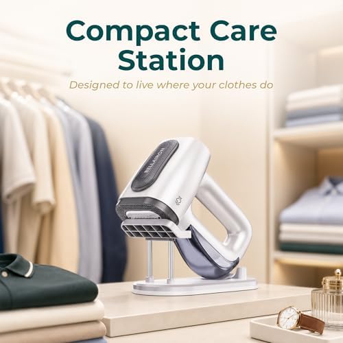 Bellairon Veloce Complete Professional Setup – Vacuum Garment Steamer + XL Water Tank + Upright Base