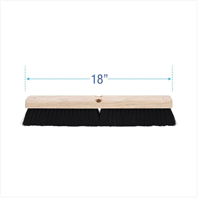 Boardwalk BWK20218 2.5 in. Black Tampico Fiber Bristles 18 in. Brush Floor Brush Head