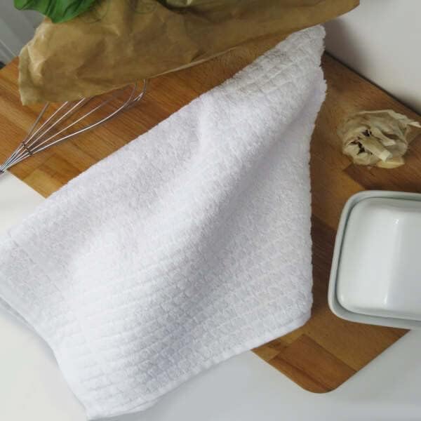 Samuel Lamont Poli Dri Tea Towels - Set of 3 100% Cotton 27.5 x 19 Inch (White)