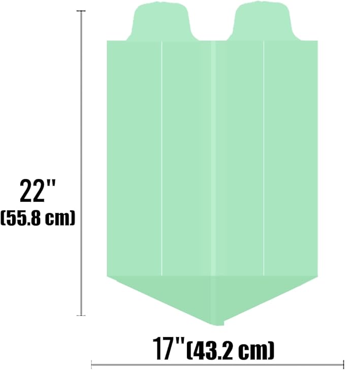 BEIDOU-PAC 3 Gallon Flap Tie Compostable Trash Bags, 100 Count Small Compost Bags, Biodegradable Kitchen Garbage Bags, Food Scrap Waste Bags for Countertop Bin, ASTM D6400, US BPI Certified