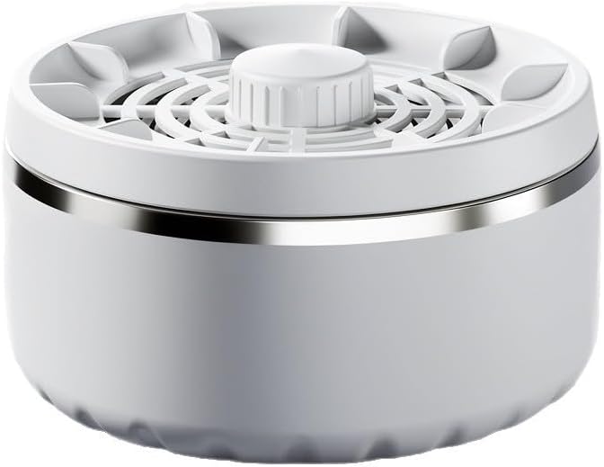 Fruit and Vegetable Washing Machine, Wireless Fruit Cleaner Device with Titanium Electrolysis, Waterproof Food Purifier for Meat Grains and Tableware (White)