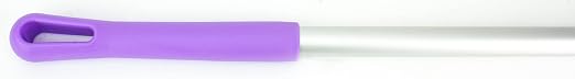 SPARTA Aluminum Broom and Mop Handle Replacement with Acme Threaded Tip for Environments with Harsh Cleaning Agents, Aluminum, 84 Inches, Purple
