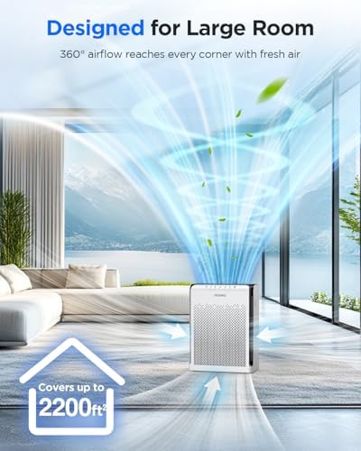 M200L Air Purifiers for Home Large Room 2200ft² + KJ067L Air Purifiers for Bedroom