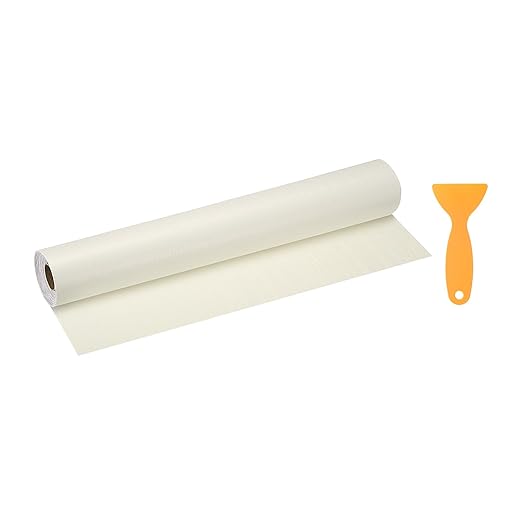 HARFINGTON Wood Grain Repair Tape 15.7 Inch x 33ft Self Adhesive Repair Patch Tape Simulated Wooden Floor Tapes with Plastic Scraper for Tables Doors Windows Furniture, Beige Wood