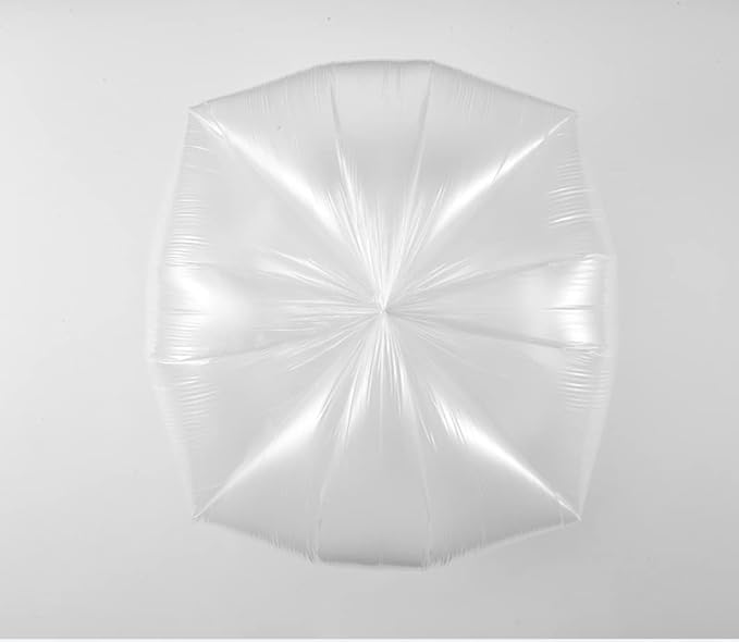 TYPLASTICS 33 Gallon Clear Trash Can Liners - 33" x 40" - High Density Garbage Bags - Case of 500 - Multipurpose for Office, Outdoor, Recycling, Industrial and Commercial