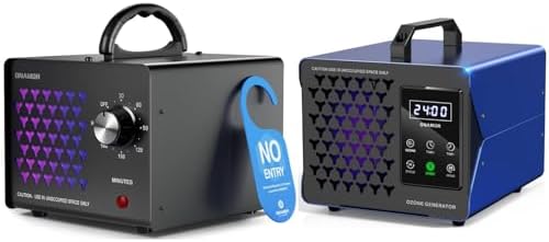 ONAMOR Bundle | Ozone Generator 70000mg and Digital Ozone Generator 180000mg - High Capacity Ozone Machine Odor Removal for Smoke, Car, Basement And Pet Room