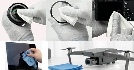 UES Professional Camera Cleaning Kit with Hard Travel Case - DSLR & Mirrorless Maintenance Bundle: 2-in-1 Lens & Sensor Cleaner, Air Blower, Pen, Microfiber Screen Cloths & 10 APS-C 16mm Swabs