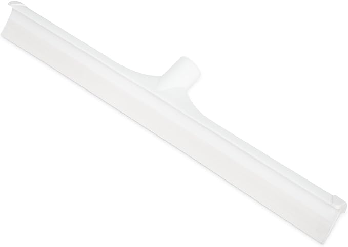 SPARTA 20" Floor Squeegee Replacement Head, Seamless Rubber with Rust-Free Plastic Frame for HACCP Compliance, Heavy-Duty Industrial Use, Thermoplastic Rubber, 20 Inches, White