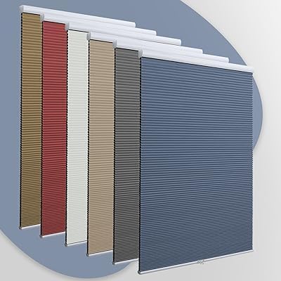 SBARTAR Cellular Shades Cordless Honeycomb Blinds Fabric Window Shades Customize Light-Filtering Color Size