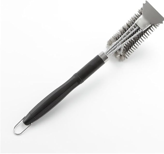 INVODA BBQ Cleaning Brush BBQ Brush BBQ Tool Grill Brush with Scraper, Adjustable Handle with Bottle Opener BBQ Brush for Outdoor Grill/Smoker/Gas and Charcoal Grill Cleaning