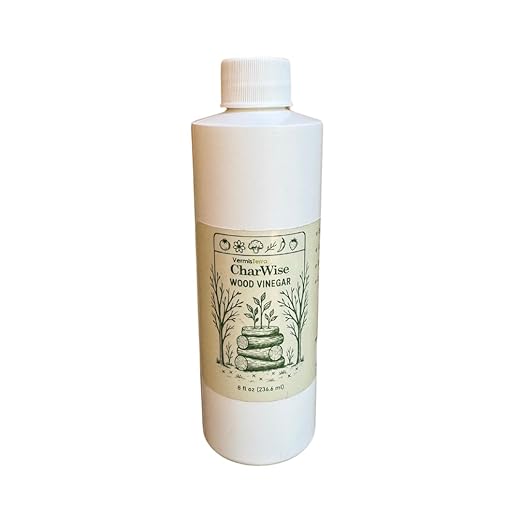 VermisTerra CharWise - 8 oz Wood Vinegar Biostimulant - Seed Germination, Enriches Soil, Growth Enhancer, Combats Odor, Animal Care - pyroligneous Acid, Natural byproduct of biochar