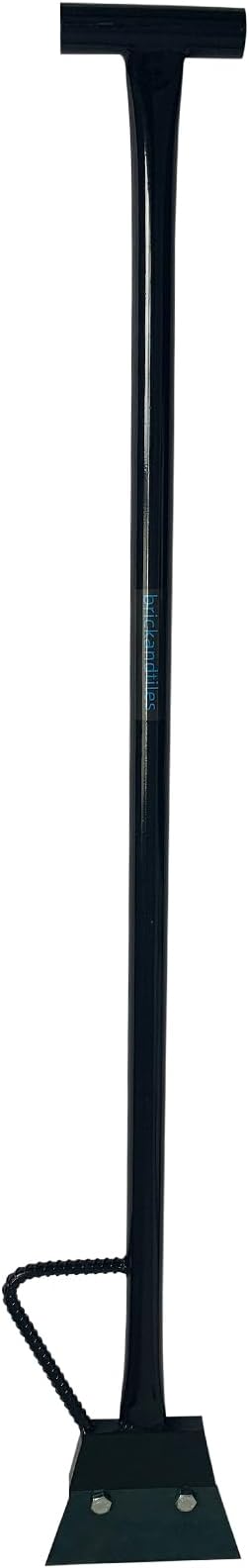 Black Color Heavy Duty Spring Steel Concrete Floor Scraper with 50" Long Length T-handle and Foot kick-Replaceable Steel Blade. (floor scraper)