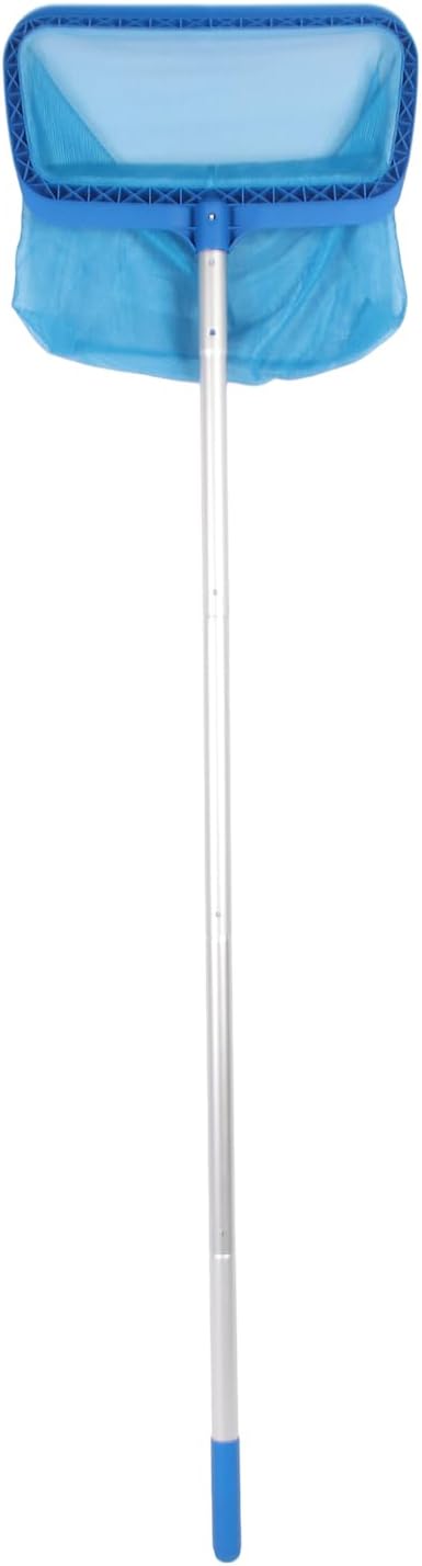 Pool Skimmer Net Pole, Fine Mesh Leaf Skimmer Net for Swimming Pools, Hot Tubs, Spas and Fountains, Nylon Mesh with Poles for Quick