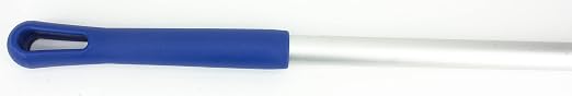SPARTA Aluminum Broom and Mop Handle Replacement with Acme Threaded Tip for Environments with Harsh Cleaning Agents, Aluminum, 73 Inches, Blue, (Pack of 12)