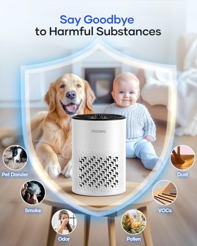 M200L Air Purifiers for Home Large Room 2200ft² + KJ067L Air Purifiers for Bedroom
