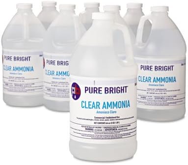 Pure Bright Clear Ammonia, 64 Oz Bottle, 8/carton