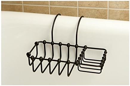 Kingston Brass CC2165 Vintage 8-Inch X 4-Inch Claw Foot Bath Soap and Sponge Holder, 9-1/4-Inch, Oil Rubbed Bronze