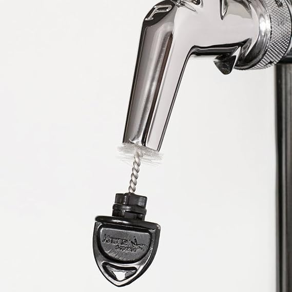 Beer Keg Line Cleaning kit Faucet Adapter - Hand Pump Pressurized - Easy Safe to Use Keg Cleaner - w/Brush, Wrench, Faucet Plug Brush, Ball Lifter, Instructions Manual and. 4oz Cleaner.