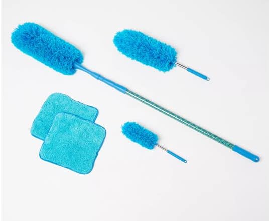 6-Piece Easy Reach Microfiber Duster Set (Seaglass)