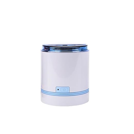 iSonic Compact Ultrasonic Jewelry Cleaner D1800, White and Sapphire Blue
