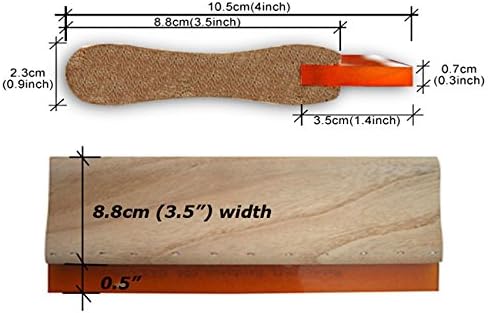 4 pcs Silk Screen Printing Squeegee Ink Scraper 6.3" / 9.4" / 13" / 18" Scratch Board 75 Durometer
