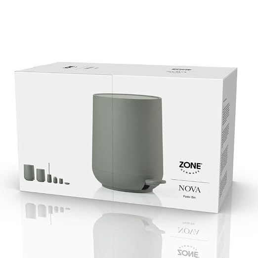 Zone Denmark Modern Elegance Nova Bathroom Bin, Cosmetic Bin, and Waste Bin - Sleek Design for Stylish Bathrooms and Efficient Waste Management