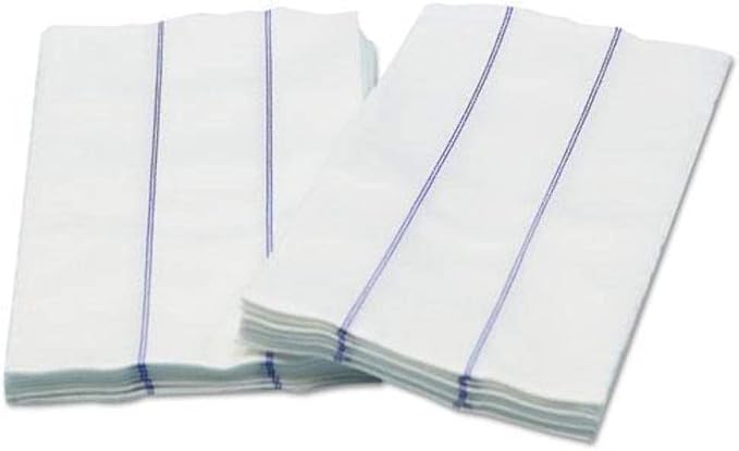 Cascades PRO Tuff-Job Foodservice Towels, 1/4 Fold, 13 x 24, White/Blue, 72/Carton