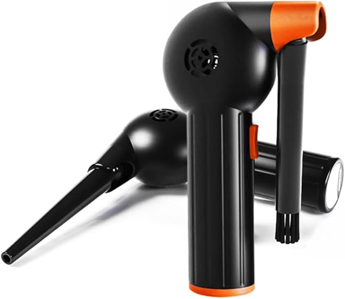 Byson Air Duster for Computer Keyboard Cleaning, 40,000 RPM, Brushless Motor, Rechargeable Battery Powered, Type-C Fast Charge 40 Minutes Use, Reusable Duster Replaces Compressed Air Cans